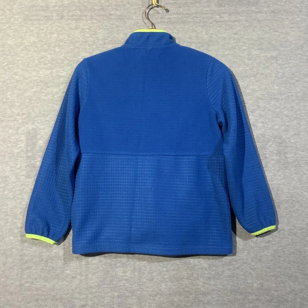 Lands' End Boy's Blue Full Zip Fleece Jacket. Size: Large 10-12